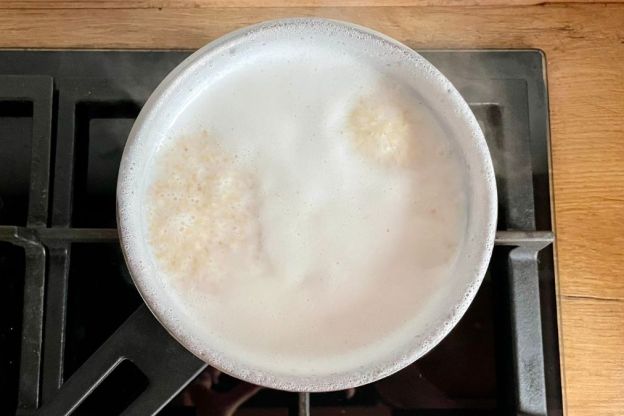 jaglanka na mleku - gotowanie