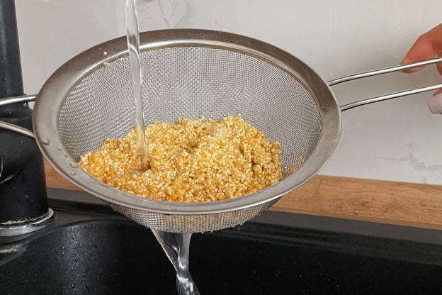 jaglanka na mleku - płukanie