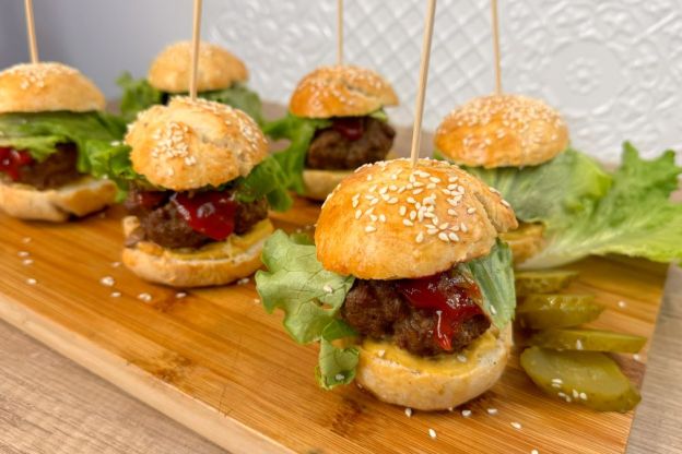 miniburgery - podanie