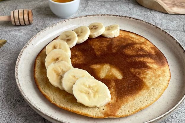 omlet z bananem - dekoracja