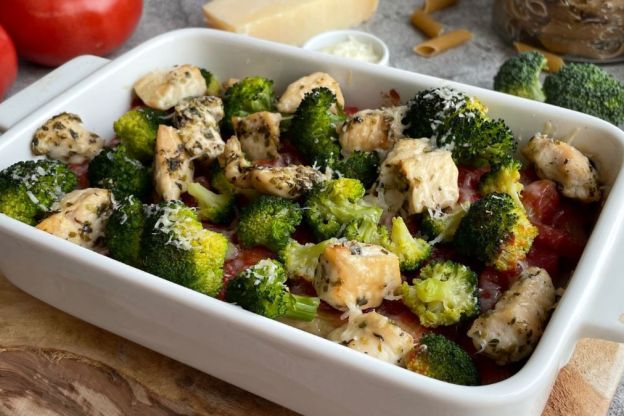 fit zapiekanka makaronowa - podanie