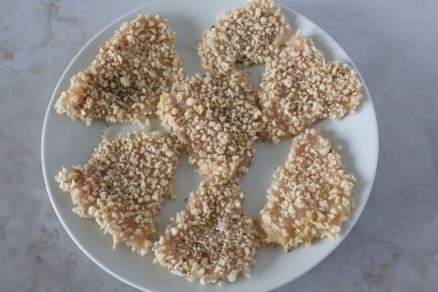 kurczak w panko - panierowanie