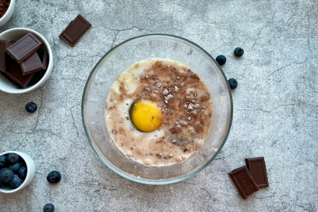 naleśniki czekoladowe - mokre składniki