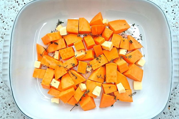 puree z batatów - ziemniaki przed pieczeniem