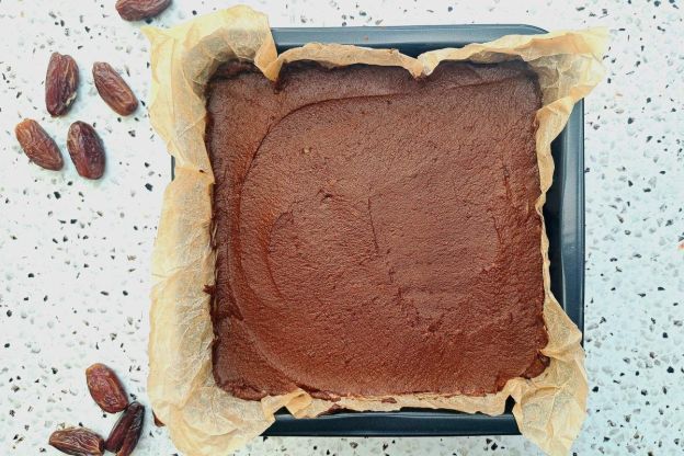 brownie z batatów - pieczenie