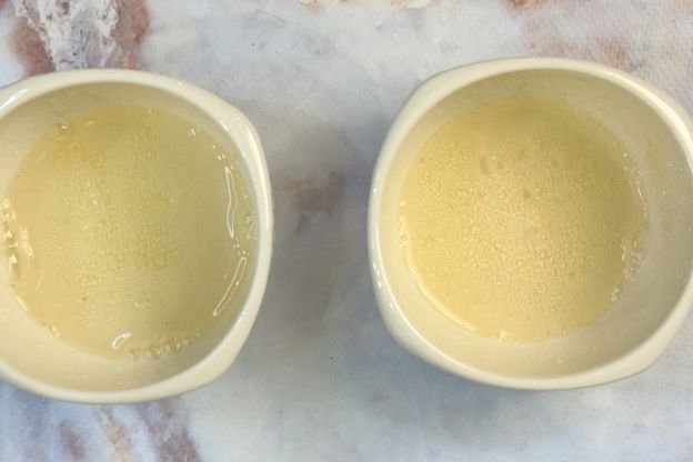 ciasto leniwiec - rozpuszczanie żelatyny