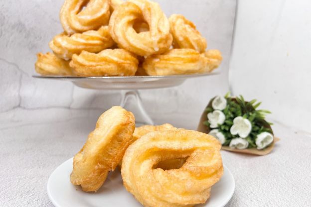 pączki hiszpańskie - podanie