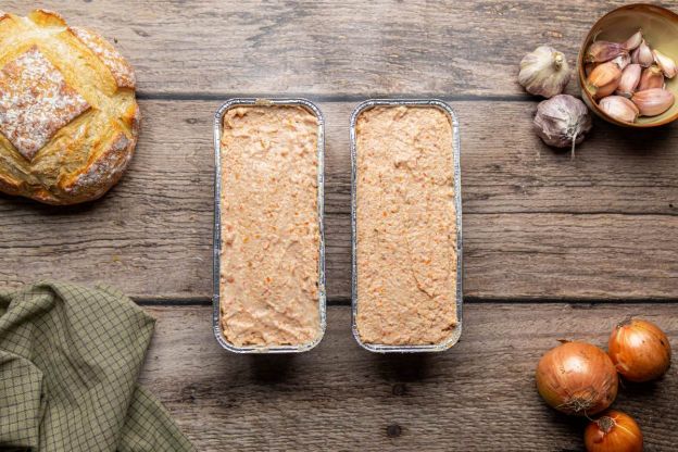 pasztet z mięsa z rosołu - pieczenie