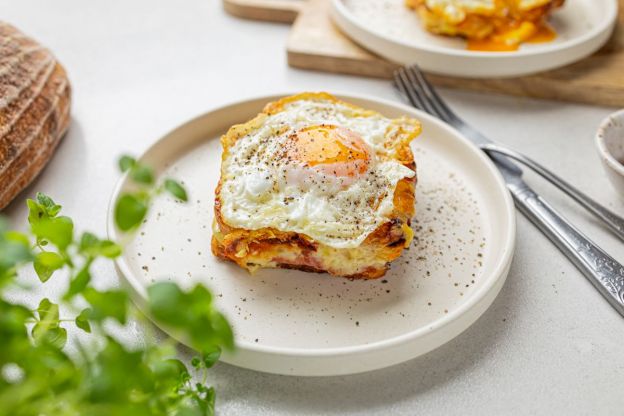 croque madame - podanie