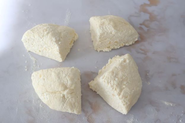 kluski leniwe na słodko - podzielone