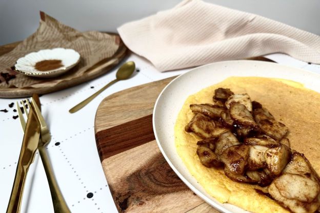 omlet szarlotka usmażony