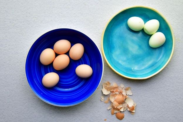 pasztet jajeczny - obieranie jajek