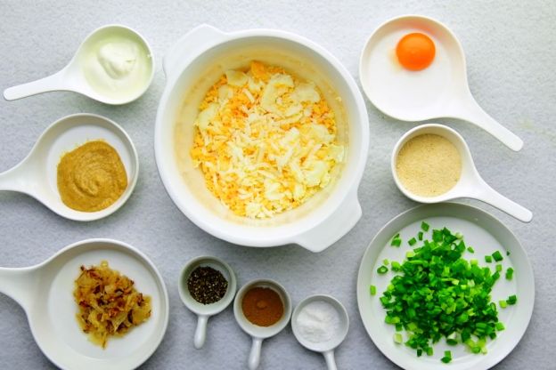 pasztet jajeczny - przygotowanie składników