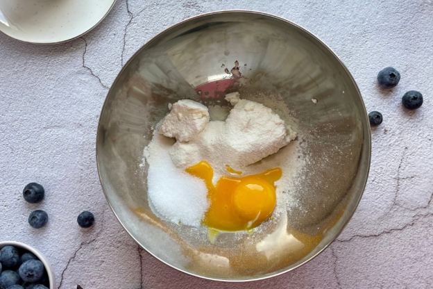 twarogowe pancakes bez cukru - składniki