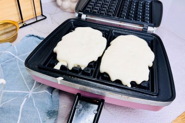 gofry chrupiące - smażenie