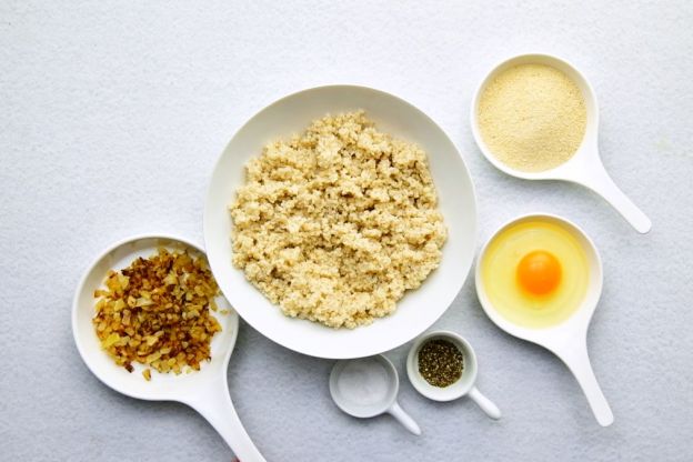 kotlety z kaszy jęczmiennej - przygotowanie składników