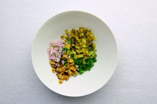 sos tatarski - łączenie składników