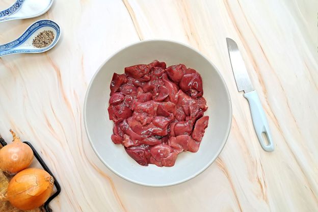 wątróbka drobiowa - oczyszczane wątróbki