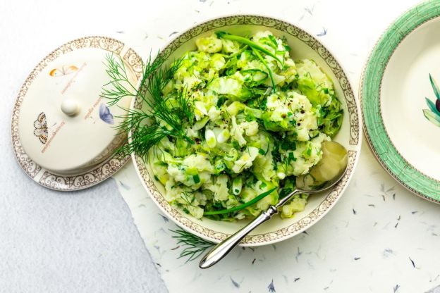 colcannon z młodej kapusty - podanie