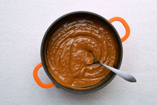 wafle z kajmakiem - gotowa masa