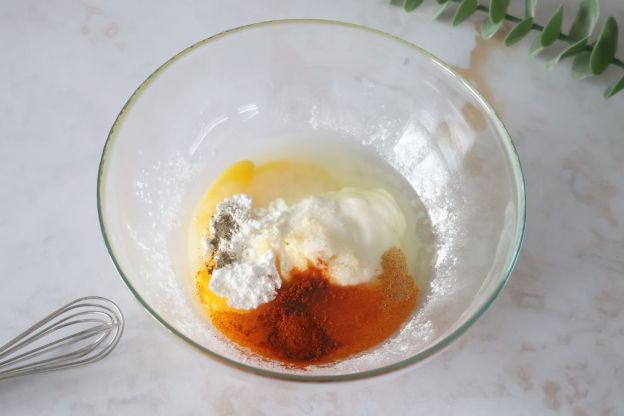 kotlety szu szu - mieszanie panierki