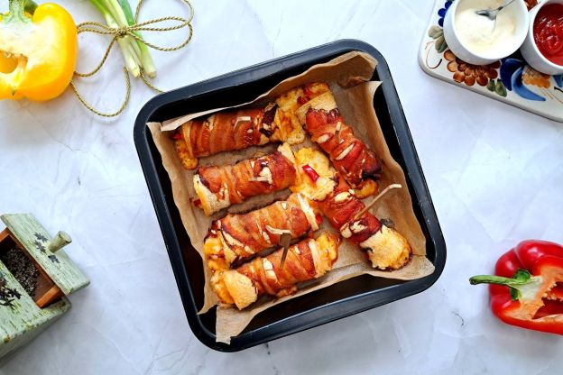 roladki z chleba tostowego - pieczenie