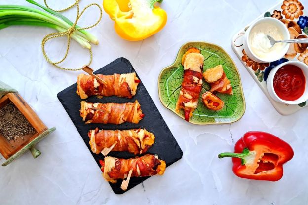 roladki z chleba tostowego - podanie