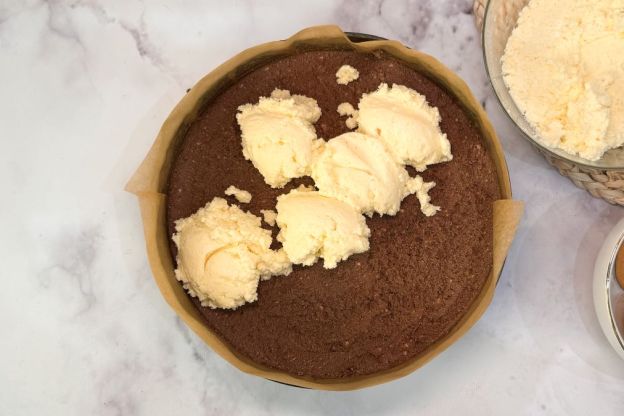 ciasto melba - układanie warstw