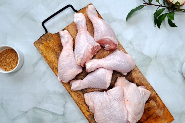 kurczak pieczony w słoiku - przygotowanie kurczaka