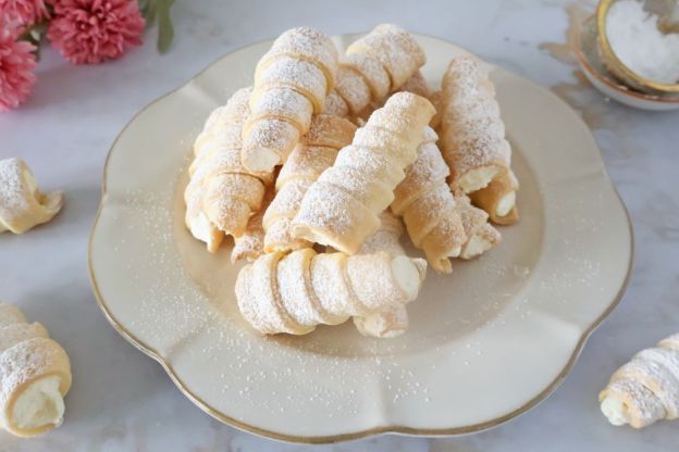 rurki z kremem - podanie