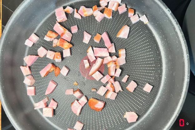 parzybroda - podsmażanie boczku