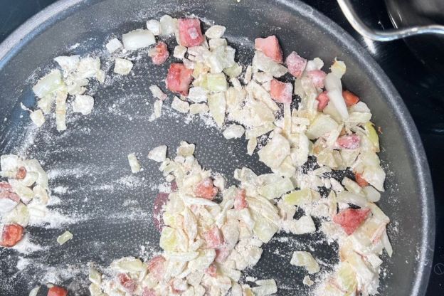 parzybroda - zasmażka z cebulą i boczkiem