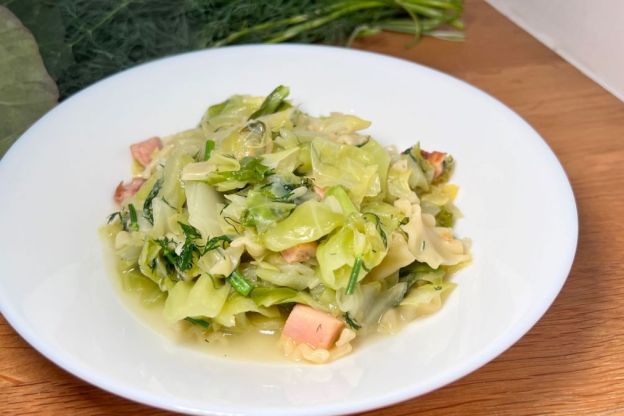 łazanki z młodej kapusty