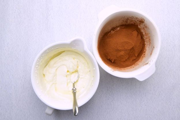 krem sułtański - śmietana kremowa i czekoladowa