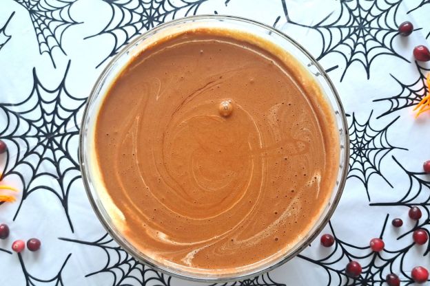 muffinki na halloween - masa jajeczna z czekoladą