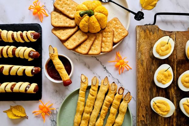 przekąski na Halloween - podanie