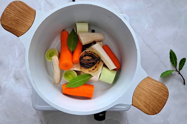 zupa z gąsek - gotowanie wywaru