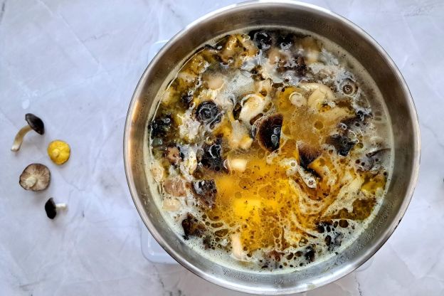 zupa z gąsek - gotowanie