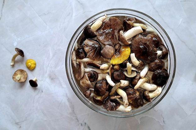 Zupa z gąsek - płukanie gąsek