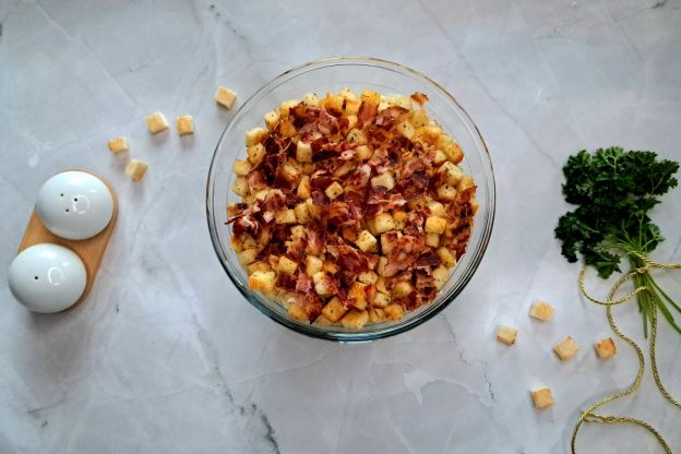 sałatka drwala - dekorowanie