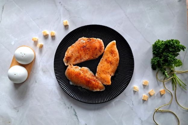 sałatka drwala - grillowanie kurczaka