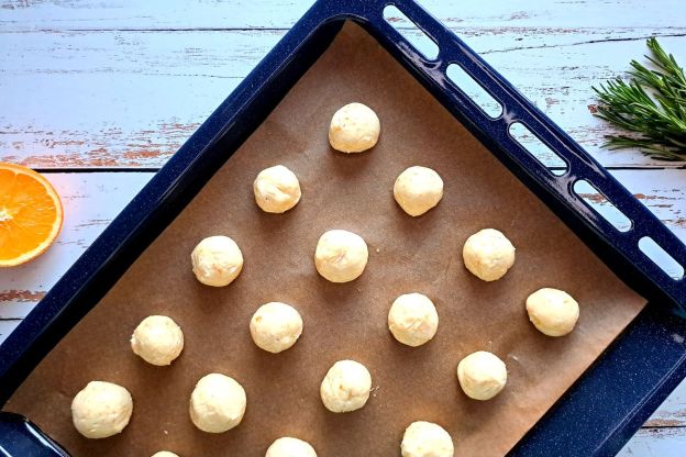 ciasteczka sernikowe - pieczenie