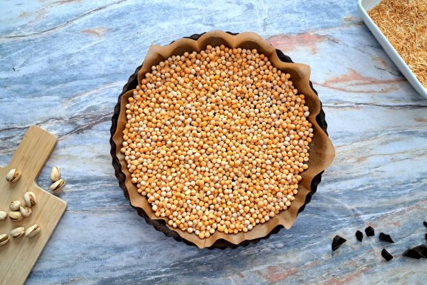 tarta dubajska - pieczenie spodu