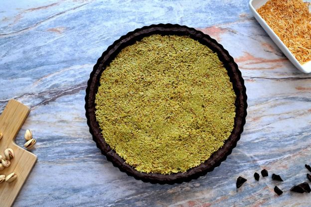 tarta dubajska - wypełnienie tarty