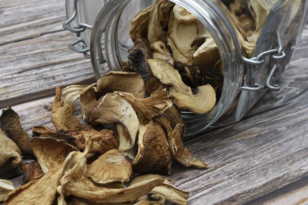 moczenie suszonych grzybów z cebulą