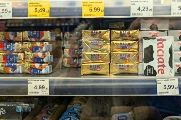 tanie polskie masło - burza w Czechach