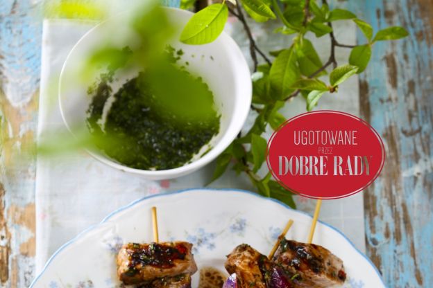 Przepis: Szaszłyki z polędwicą wieprzową