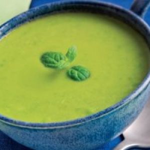 Zielony krem z bazylią