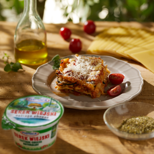 Lasagne z Serkiem Wiejskim zamiast beszamelu