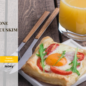 jajko sadzone w cieście francuskim